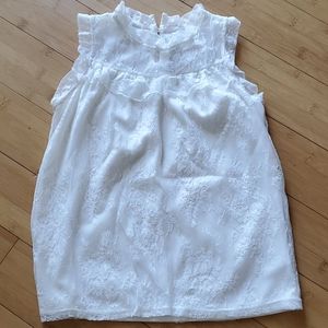Girls lace detail top